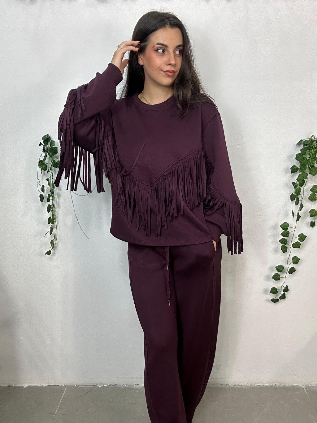 SUDADERA FLECOS SWEET