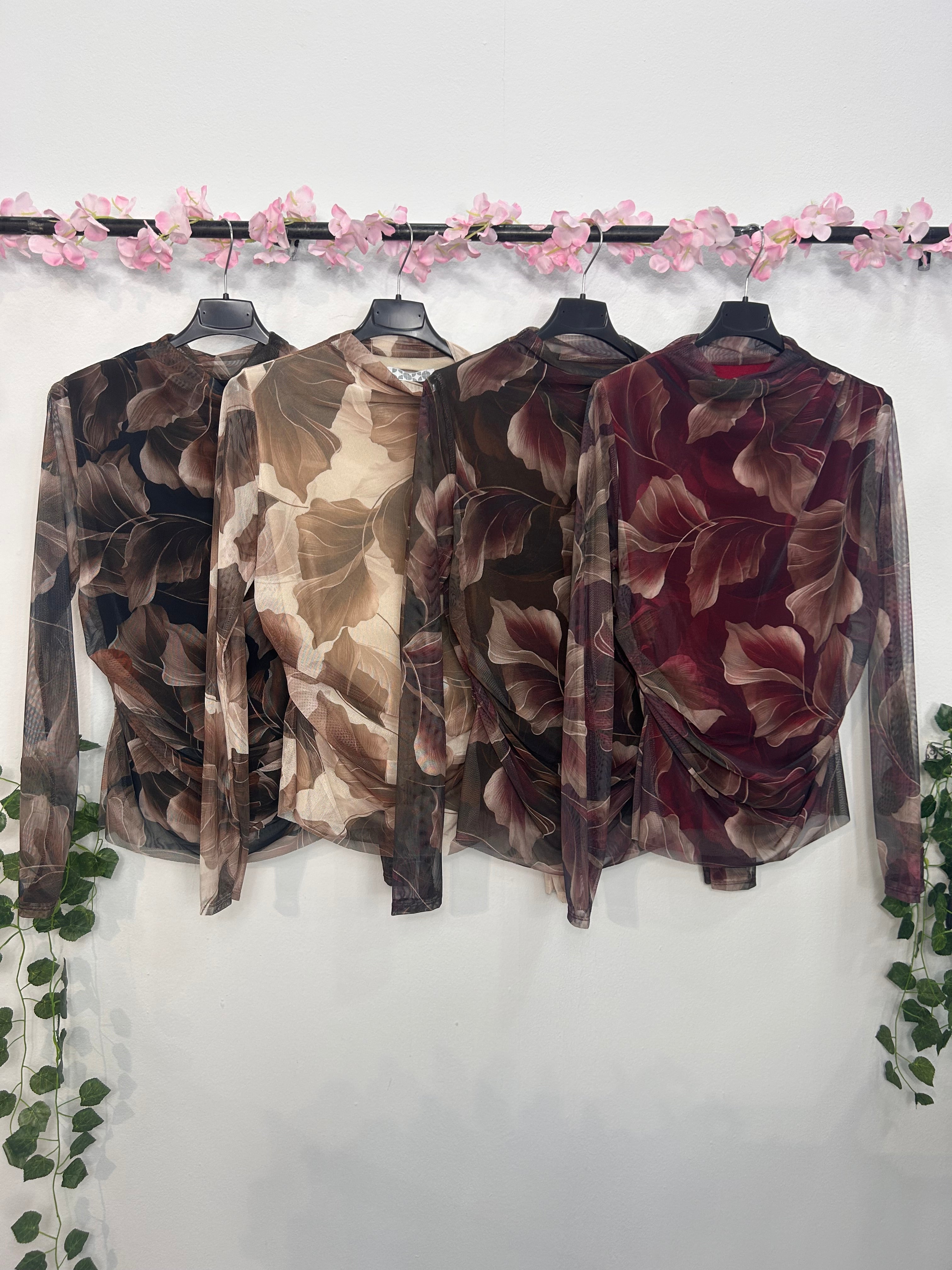 BLUSA SENSUAL LEAVES